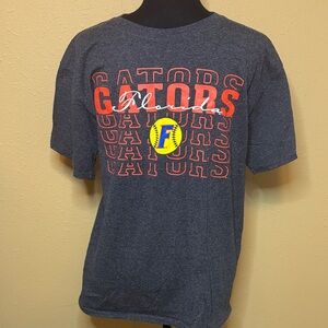 Champion Gray and Orange Florida Gators Softball T-Shirt Unisex